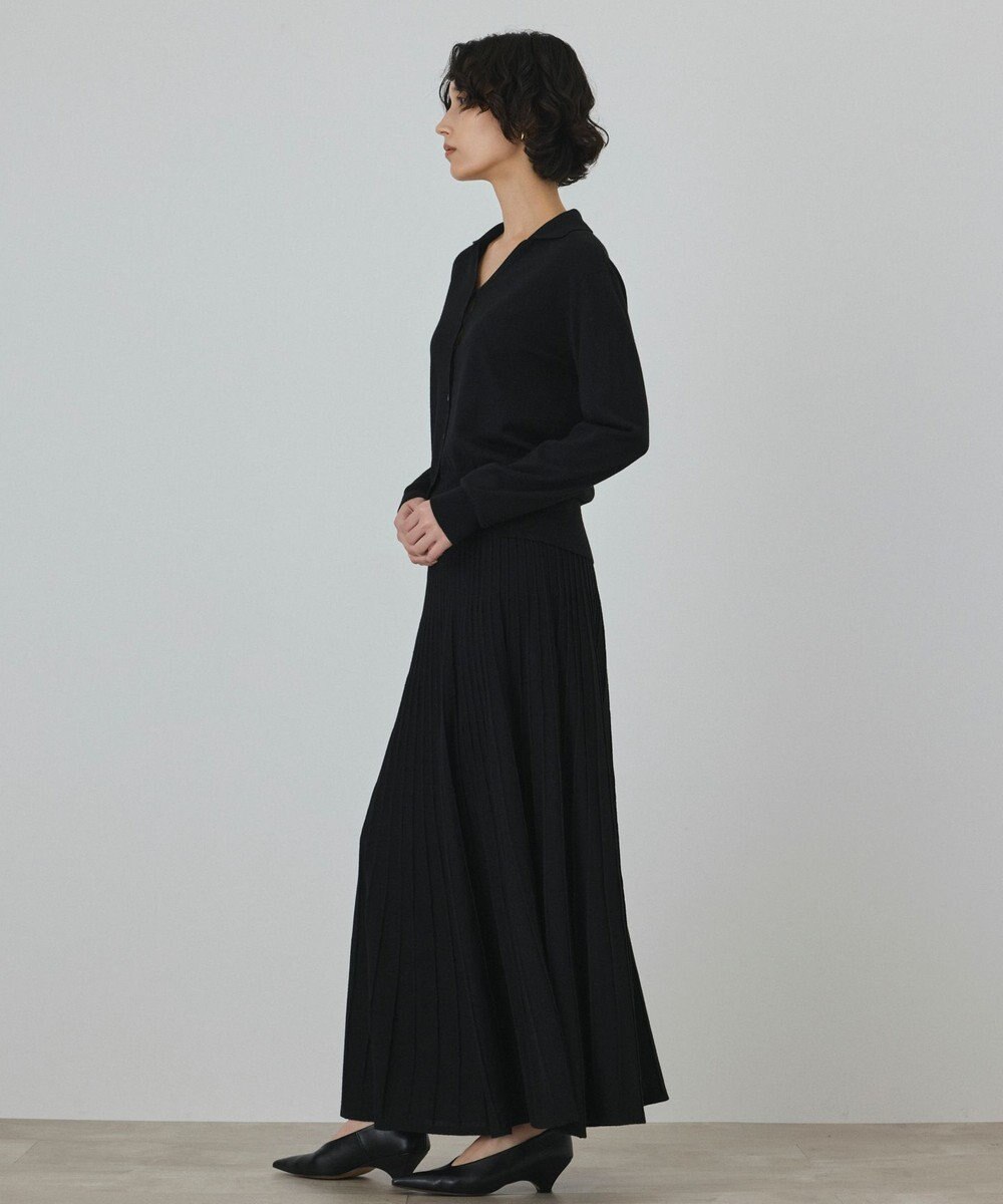 GRACE CONTINENTAL プリーツニットワンピース 