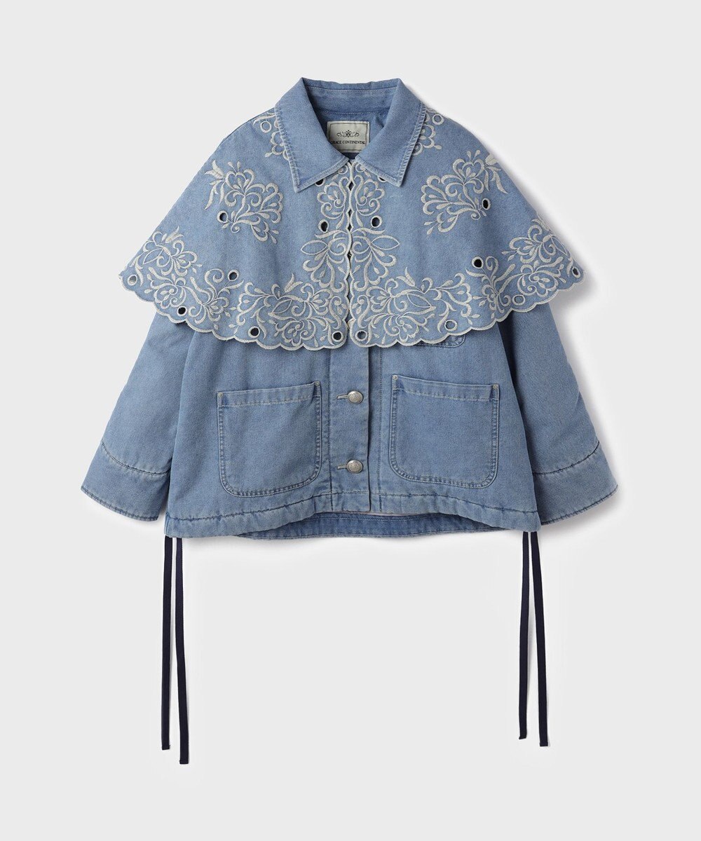 GRACE CONTINENTAL ケープ付カバーオールジャケット 