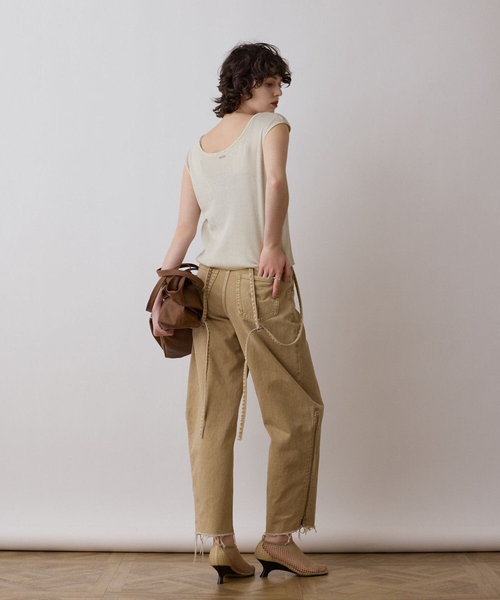 GRACE CONTINENTAL スパンコールリブトップ 