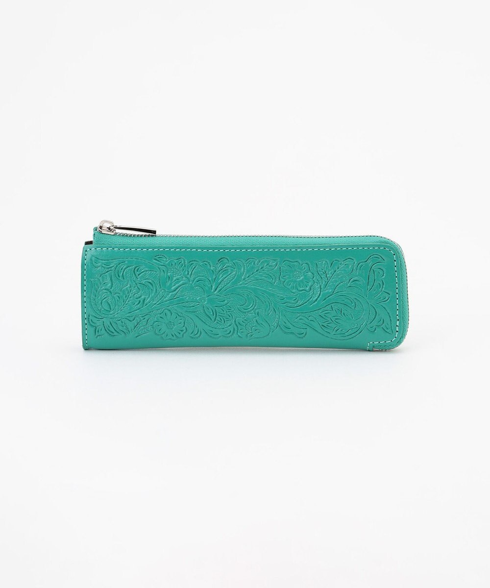 GRACE CONTINENTAL - カービングトライブス　ペンケース　ネイビー GRACE CONTINENTAL 期間限定10%OFF Mini pen case ミニペン