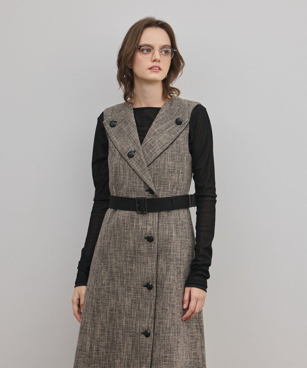 GRACE CONTINENTAL ツイーディジャンパースカート 