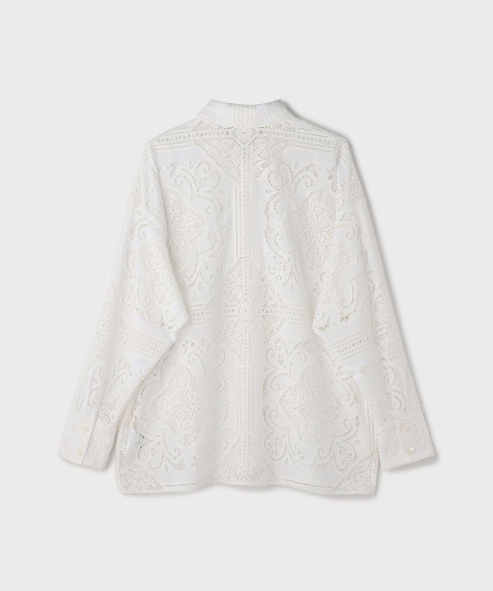 GRACE CONTINENTAL パネル刺繍シャツ 