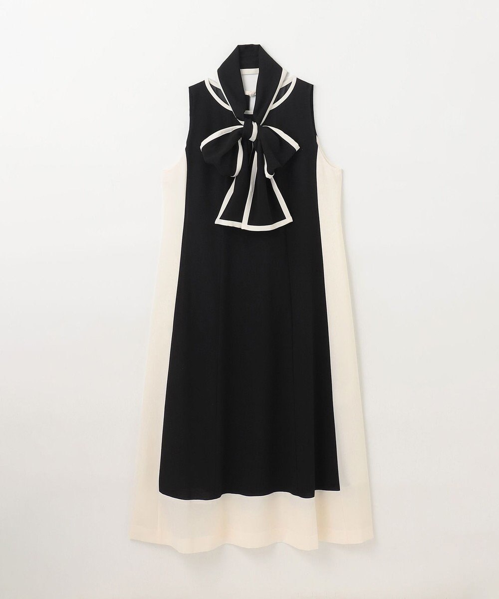GRACE CONTINENTAL バイカラーフレームドレス 
