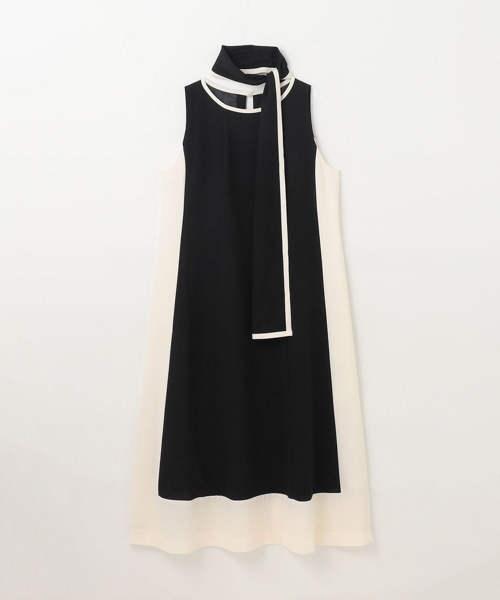 GRACE CONTINENTAL バイカラーフレームドレス 