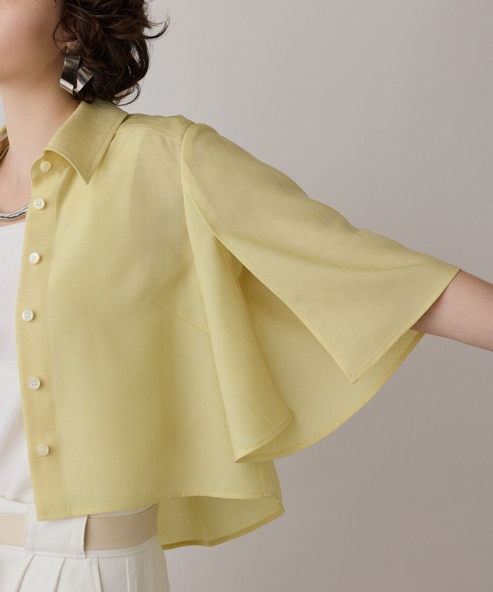 GRACE CONTINENTAL フレアスリーブシャツ