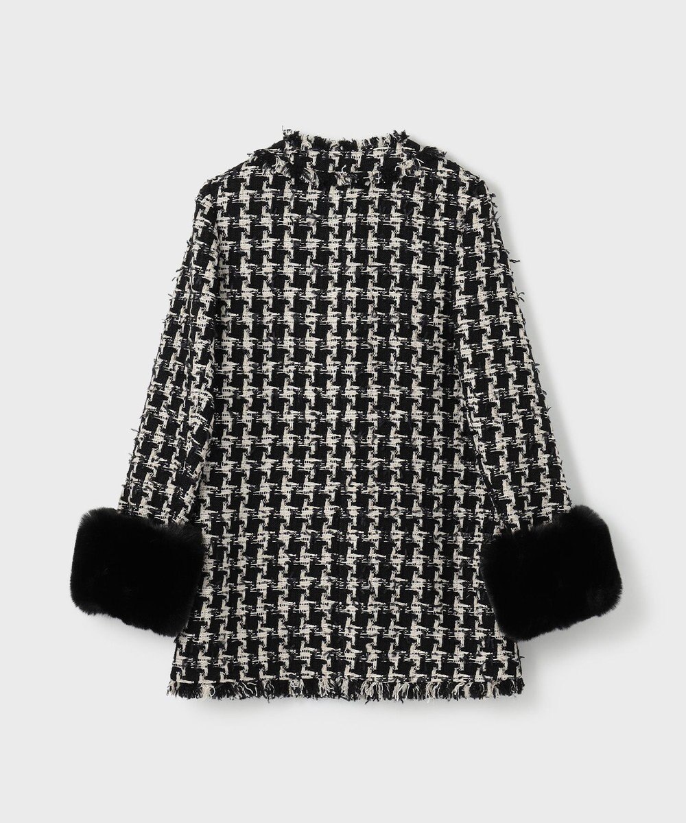 GRACE CONTINENTAL ツイードファーコート 