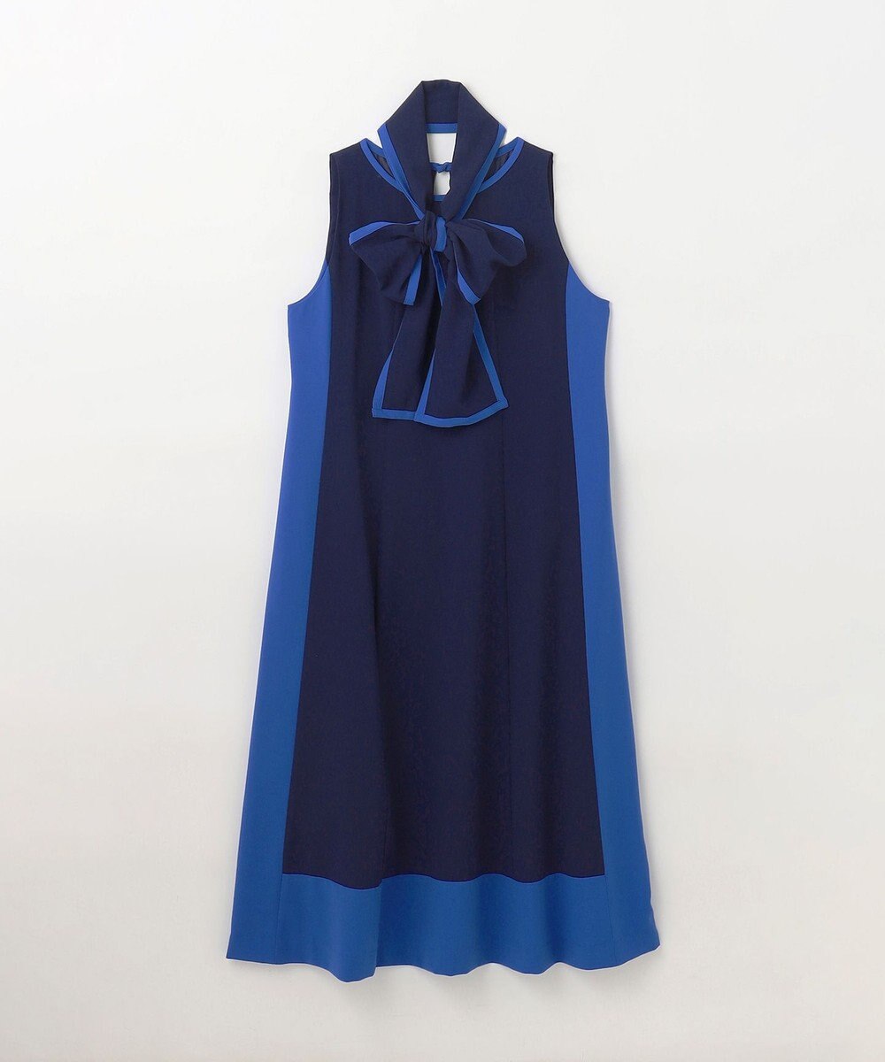 GRACE CONTINENTAL バイカラーフレームドレス 