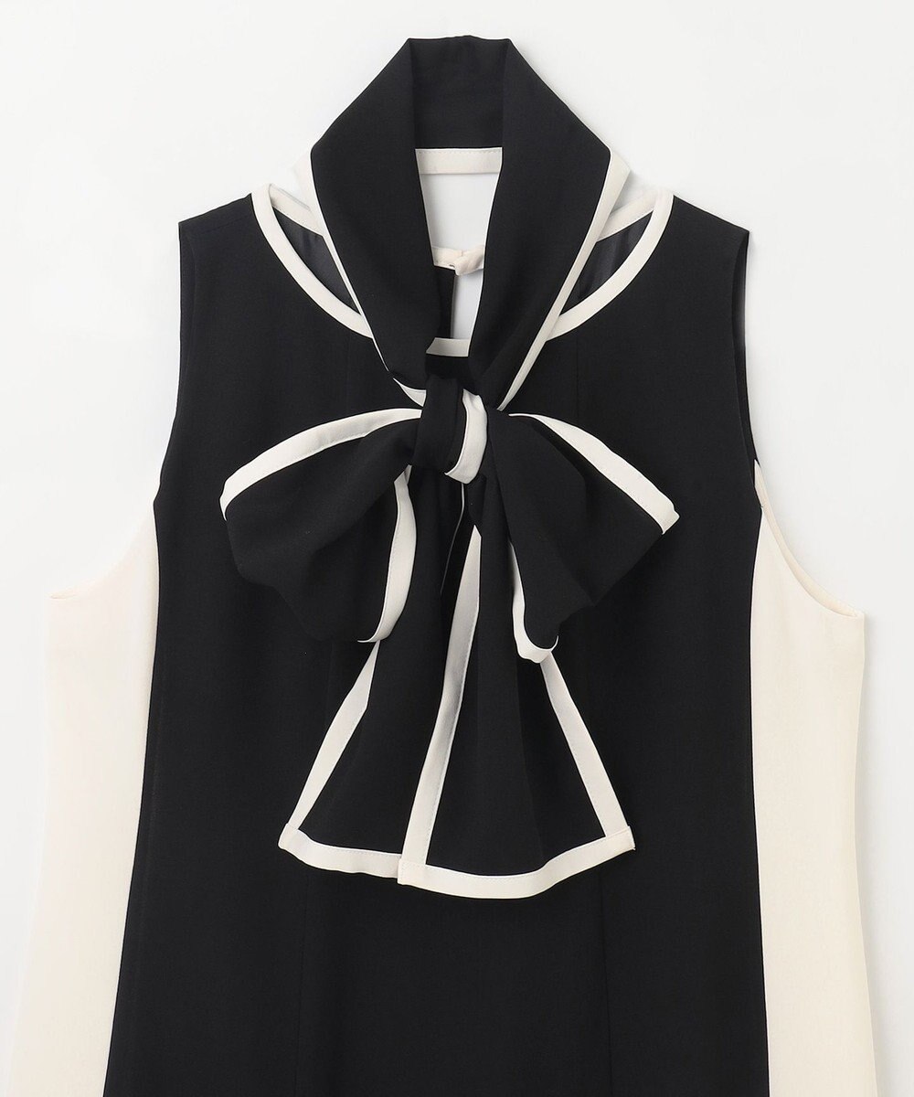 GRACE CONTINENTAL バイカラーフレームドレス 