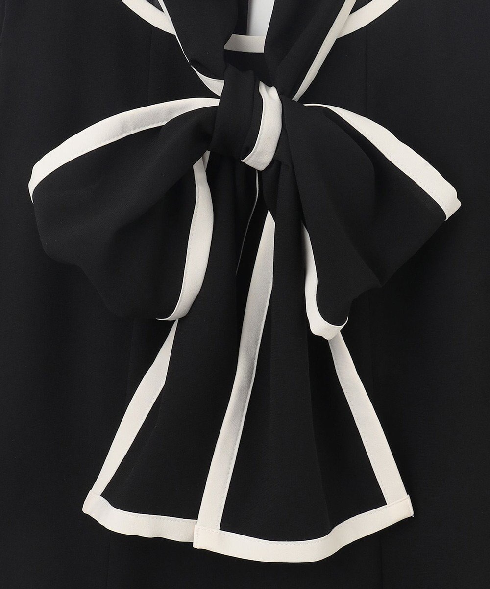 GRACE CONTINENTAL バイカラーフレームドレス 