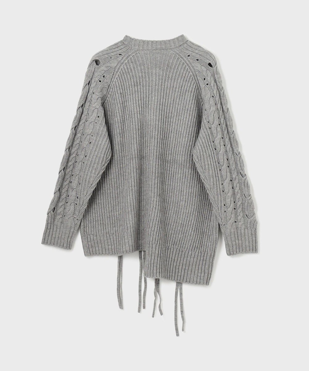 GRACE CONTINENTAL オーバーケーブルニットトップ 