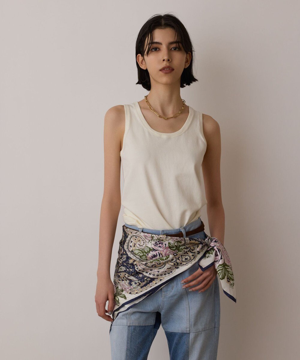 GRACE CONTINENTAL フラワーペイズリースカーフ