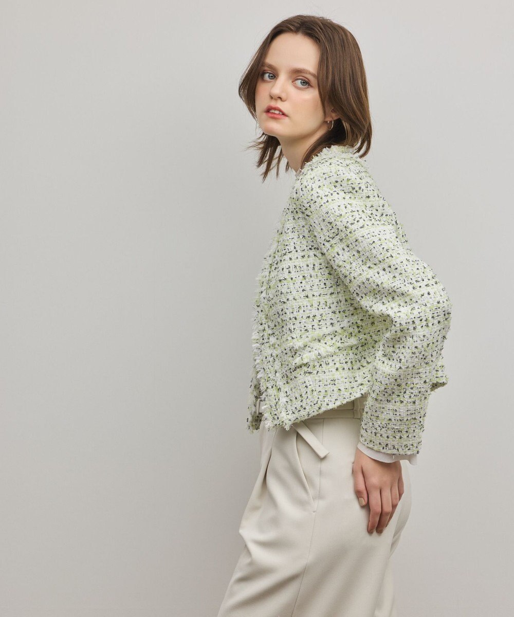 GRACE CONTINENTAL ミックスツイードジャケット 