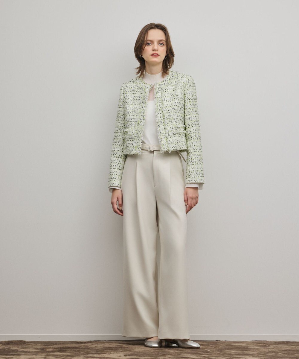 GRACE CONTINENTAL ミックスツイードジャケット 