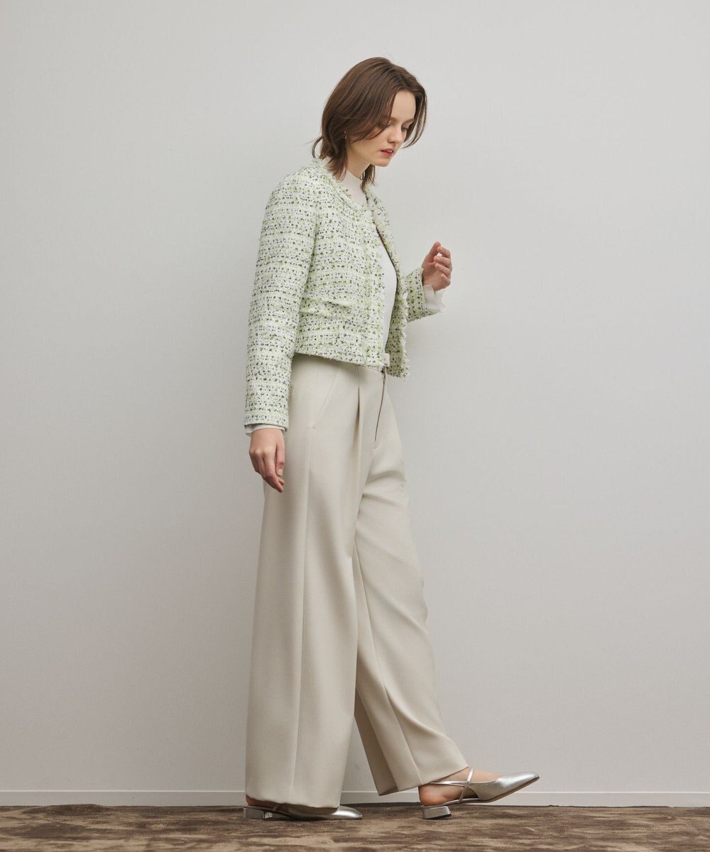 GRACE CONTINENTAL ミックスツイードジャケット 