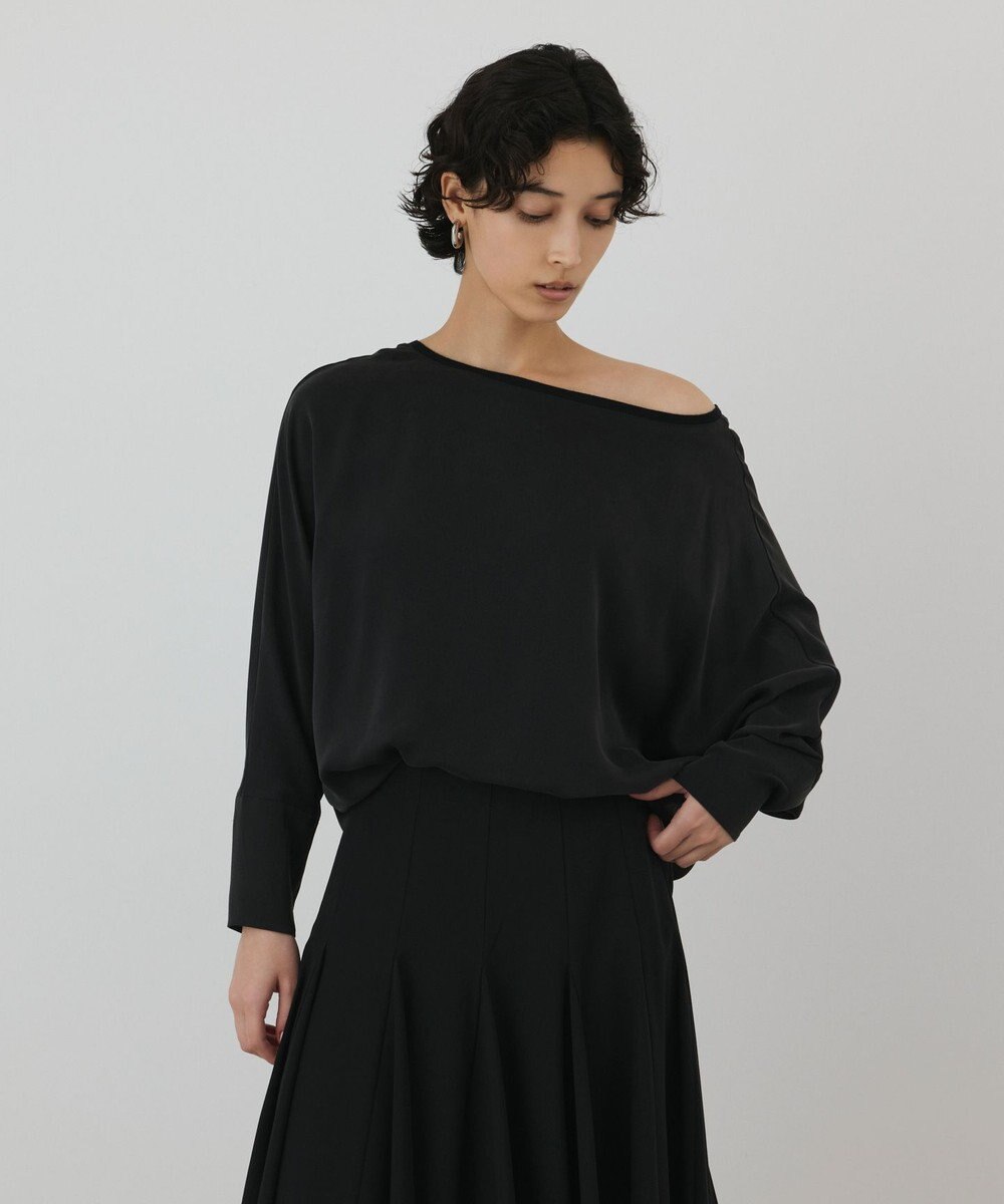 GRACE CONTINENTAL シルクドルマンスリーブトップ 