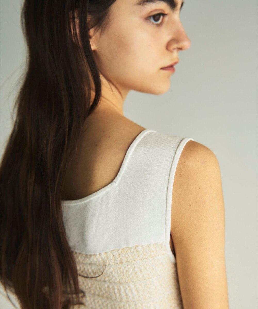 GRACE CONTINENTAL ツイードマーメイドニットワンピース 