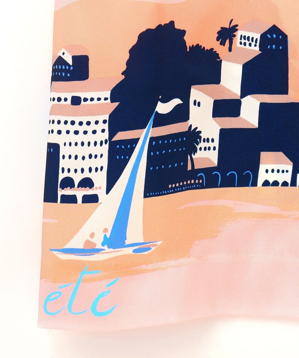 GRACE CONTINENTAL マリンプリントシャツドレス 