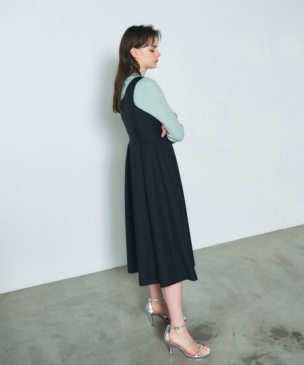 GRACE CONTINENTAL ツイルタックワンピース 