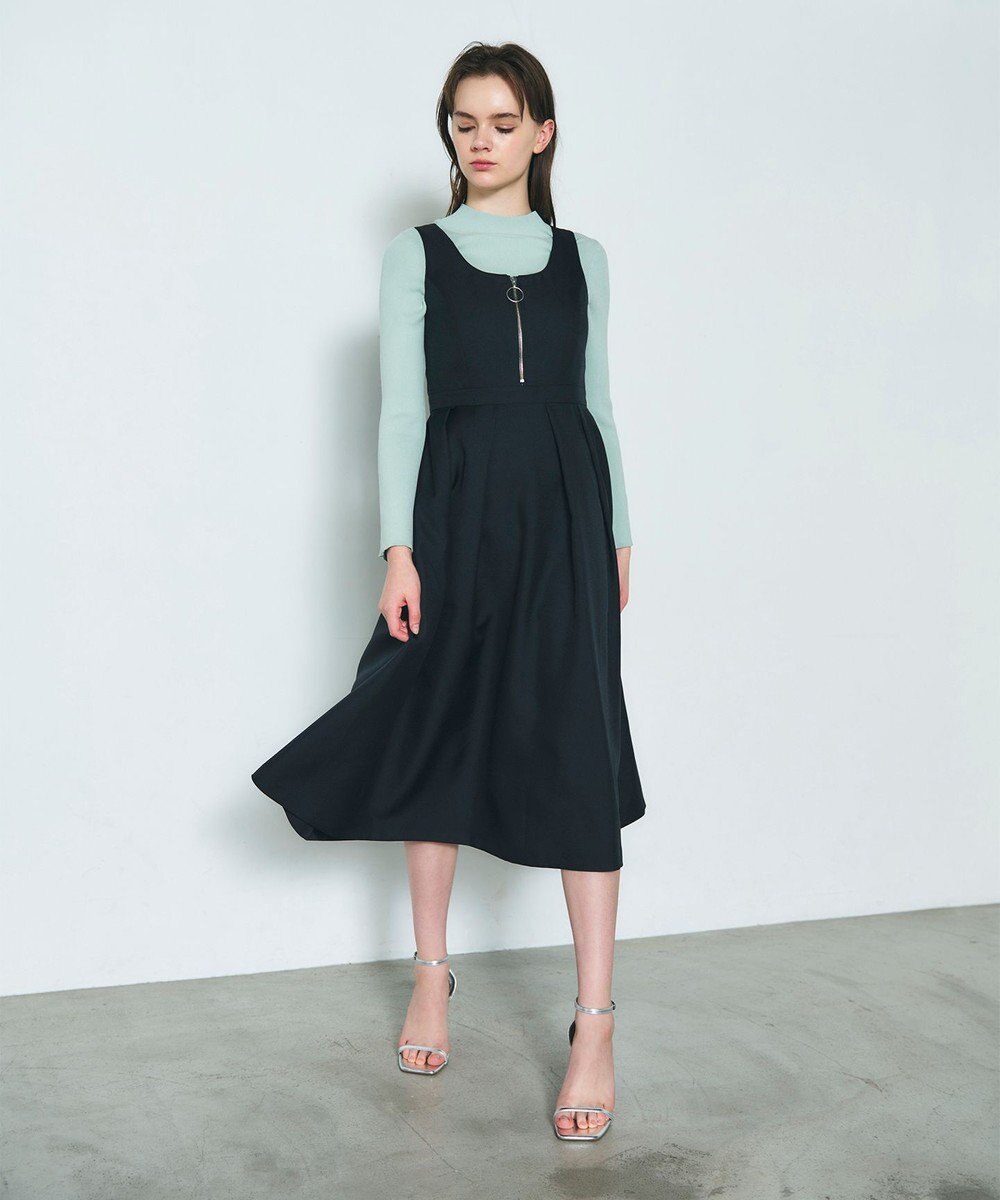 GRACE CONTINENTAL ツイルタックワンピース