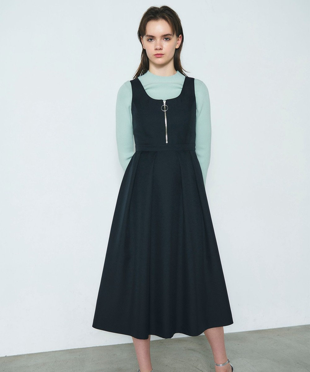 GRACE CONTINENTAL ツイルタックワンピース