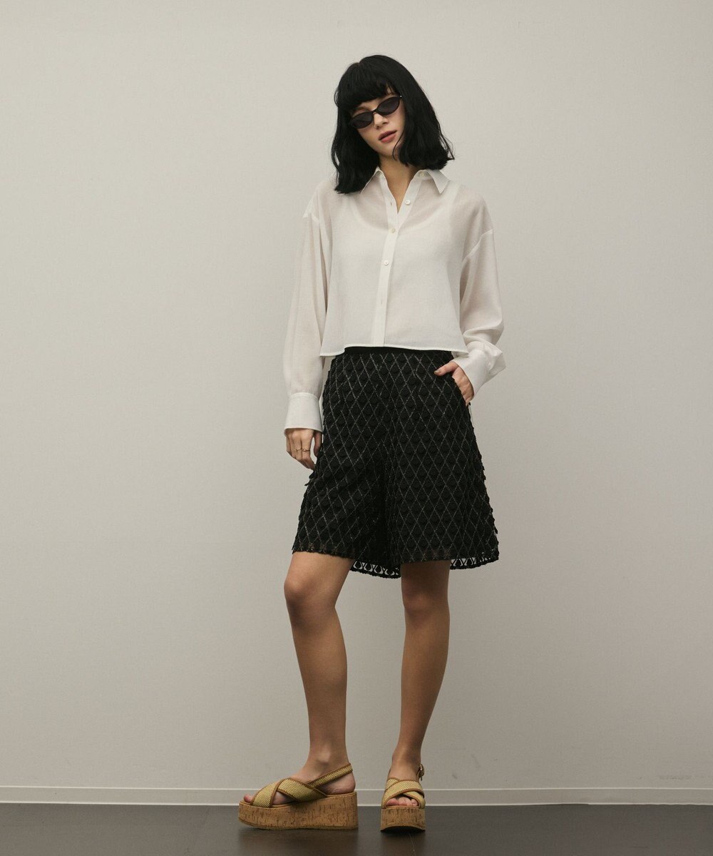 GRACE CONTINENTAL モチーフチュールパンツ 