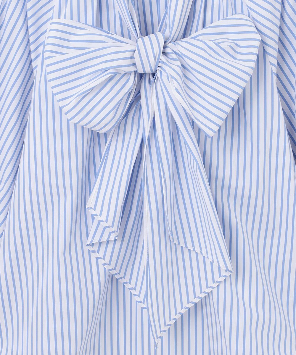 GRACE CONTINENTAL ボウタイギャザートップ 