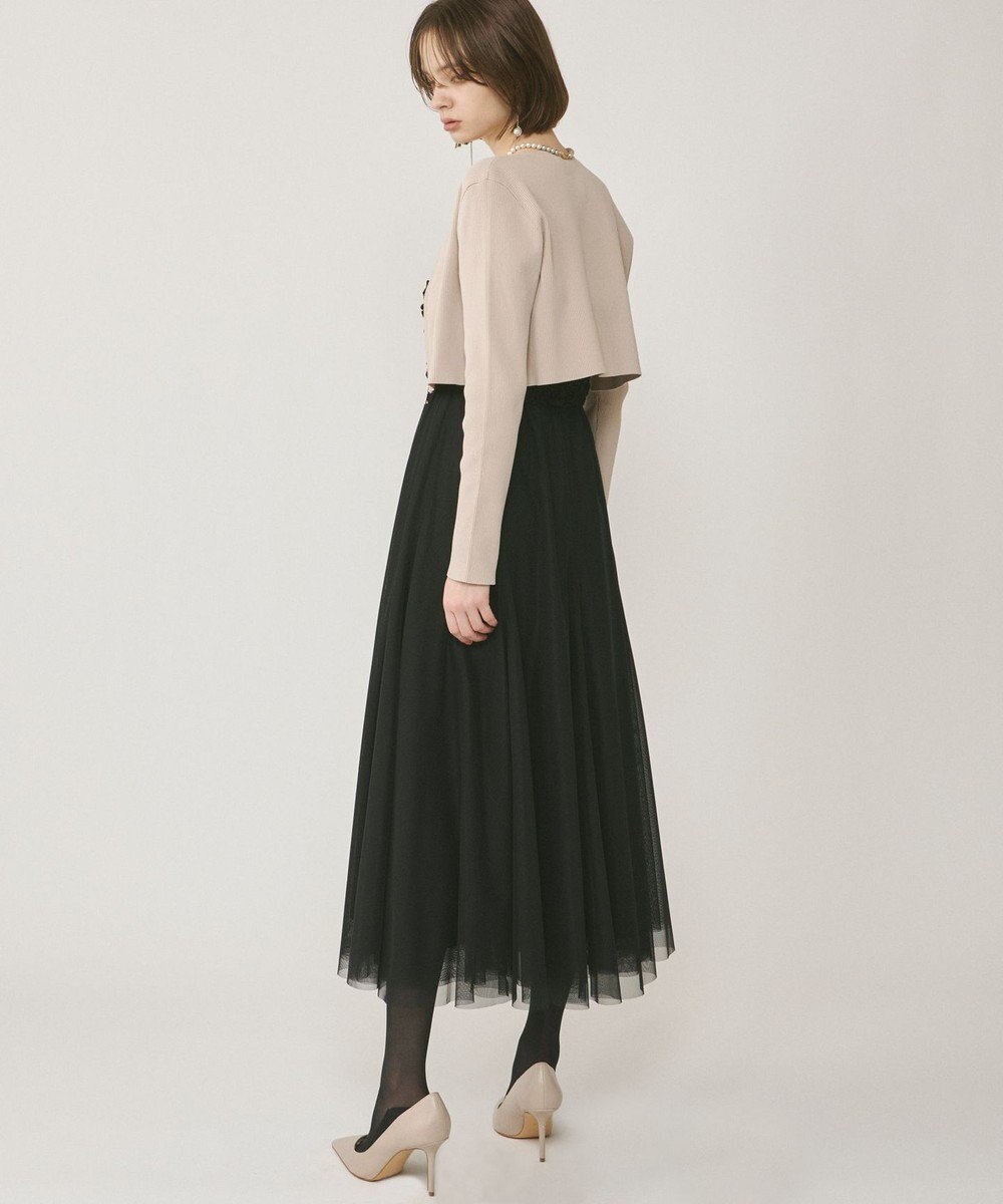 GRACE CONTINENTAL ショートリブニットカーディガン 