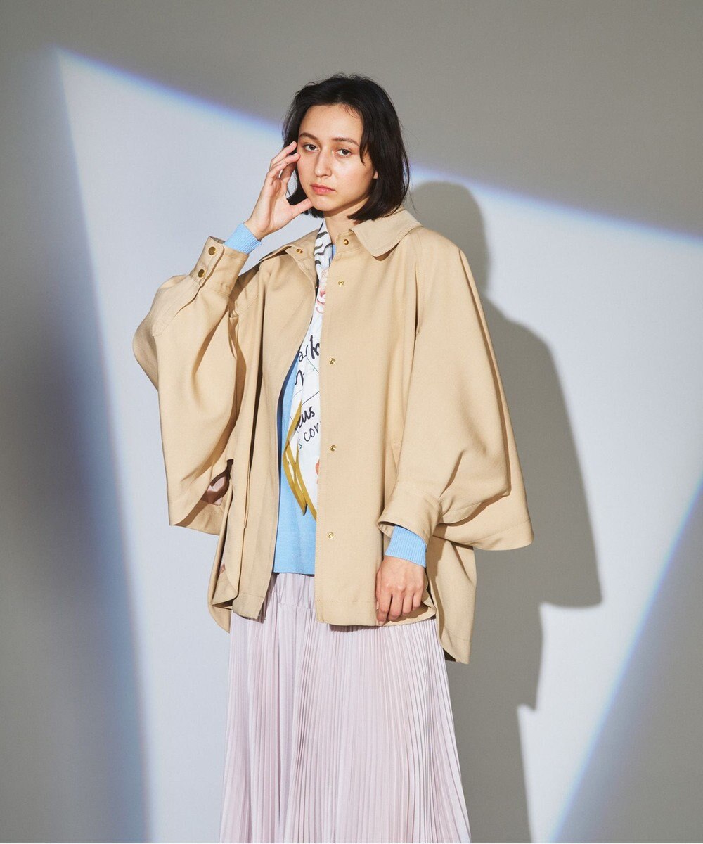 ステンカラーポンチョコート Grace Continental Grace Continental グレースコンチネンタル 通販 ステンカラーポンチョコート Grace Continental Grace Continental グレースコンチネンタル 通販