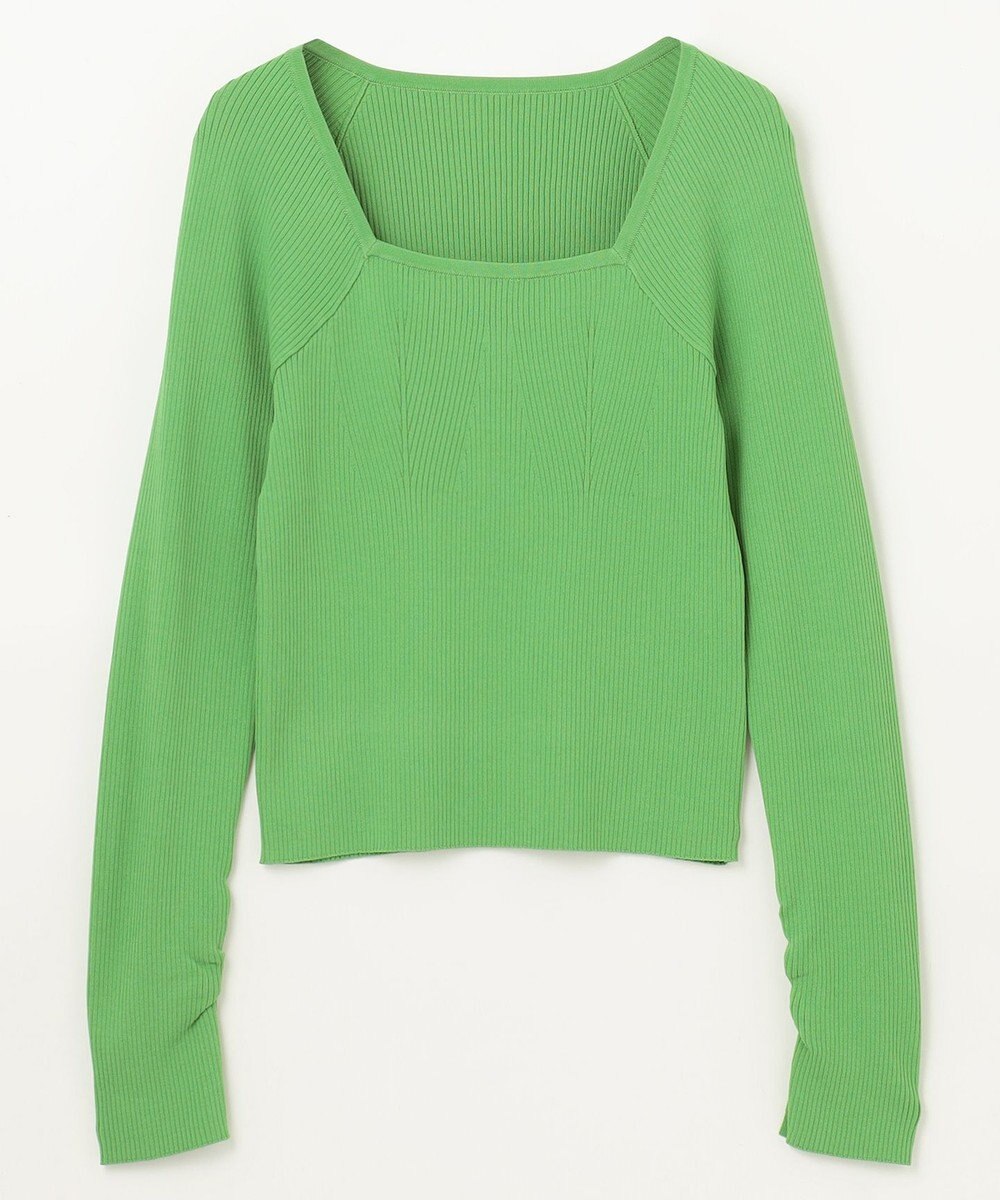 GRACE CONTINENTAL リブスクエアニットトップ 