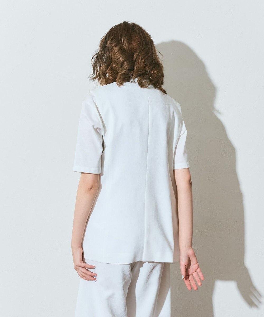 GRACE CONTINENTAL リネンタッチジレジャケット 