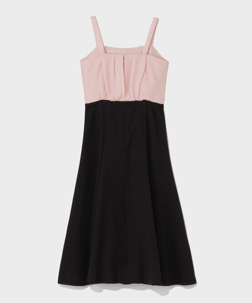 GRACE CONTINENTAL リネンライクバイカラーワンピース