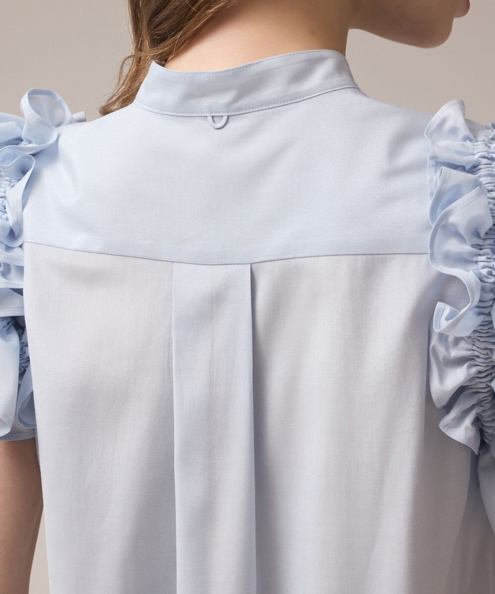 GRACE CONTINENTAL マルチフリルノースリーブブラウス 