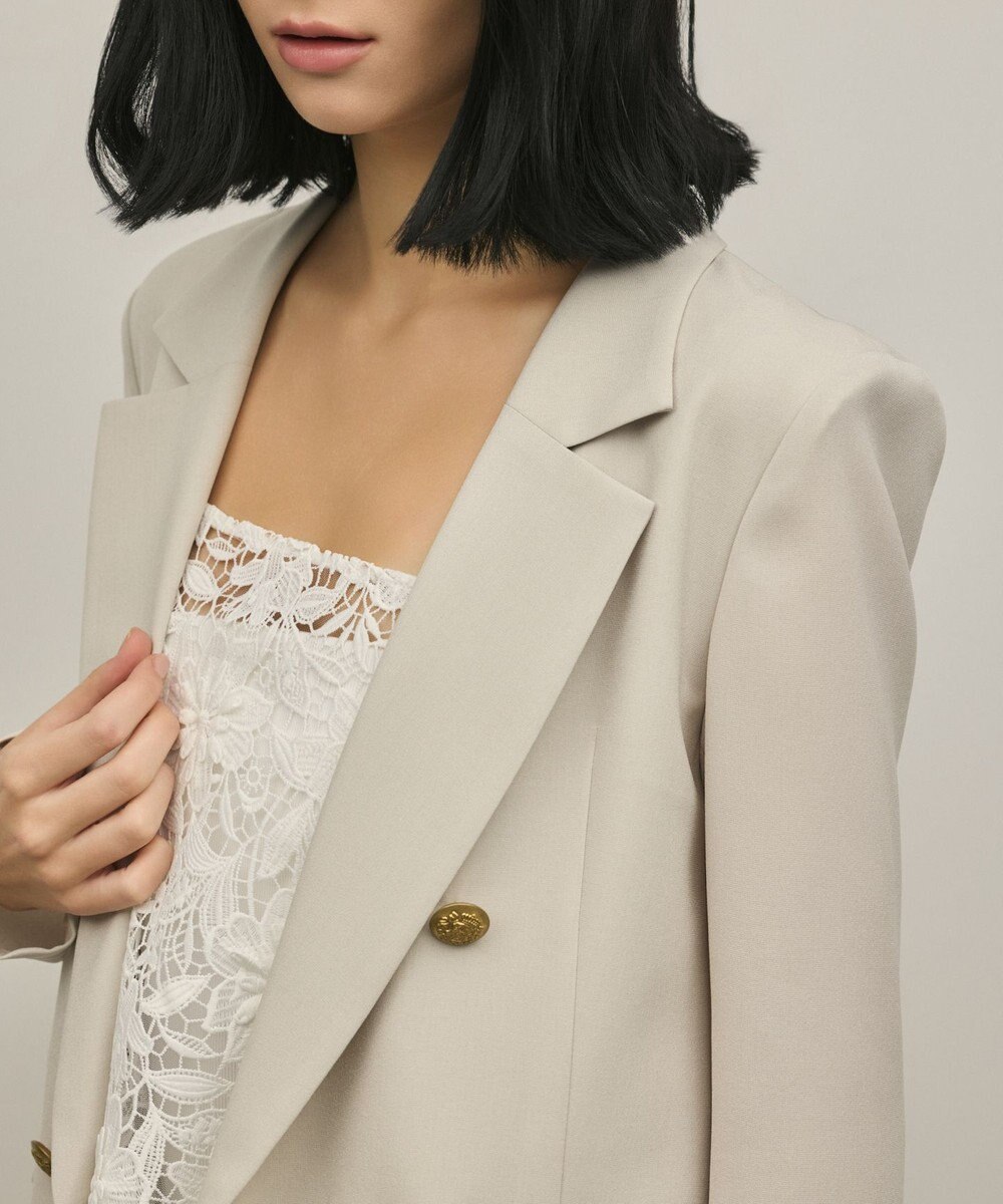 GRACE CONTINENTAL バックタックテーラードジャケット 