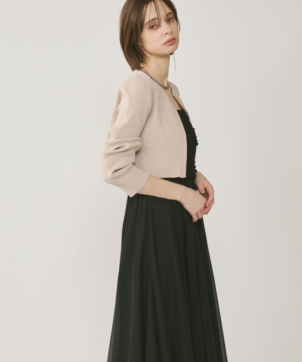 GRACE CONTINENTAL ショートリブニットカーディガン 