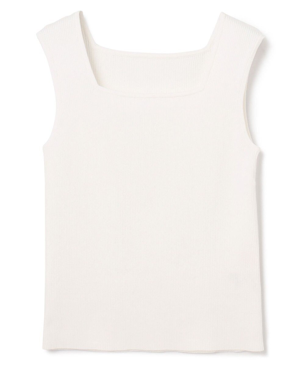 GRACE CONTINENTAL スクエアリブニットトップ 