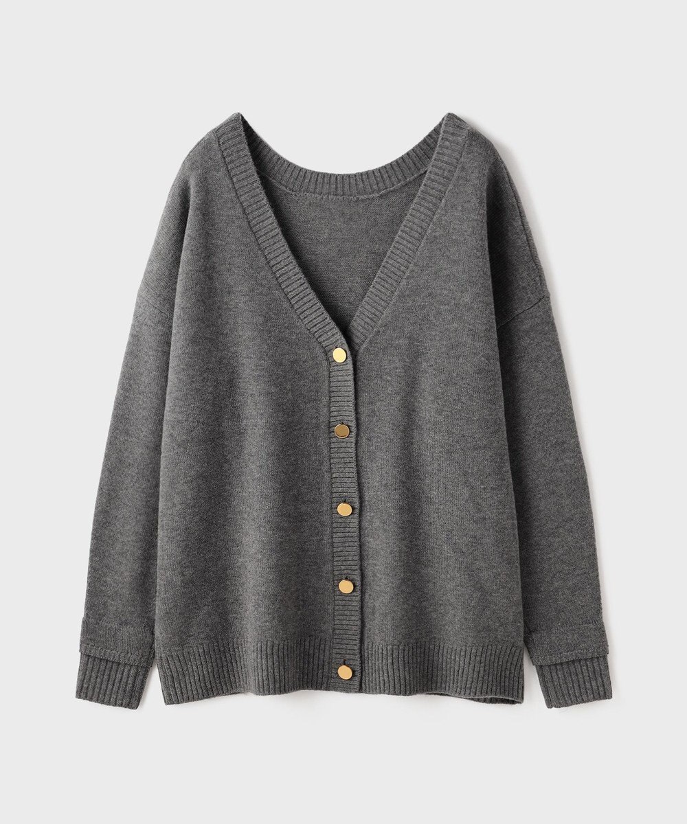GRACE CONTINENTAL 前後2WAYニットカーディガン 