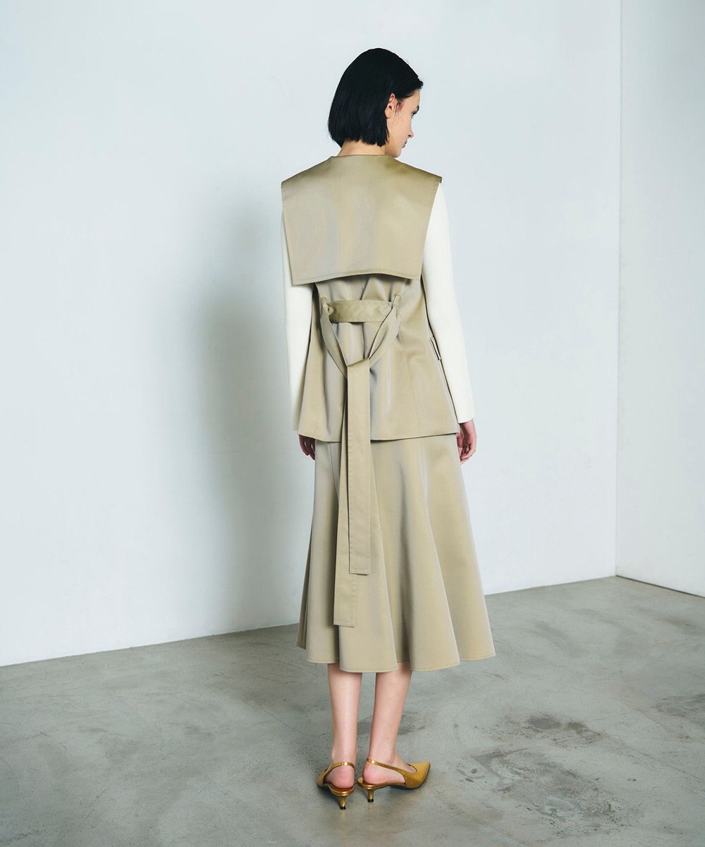 GRACE CONTINENTAL セーラーカラーサテンベスト