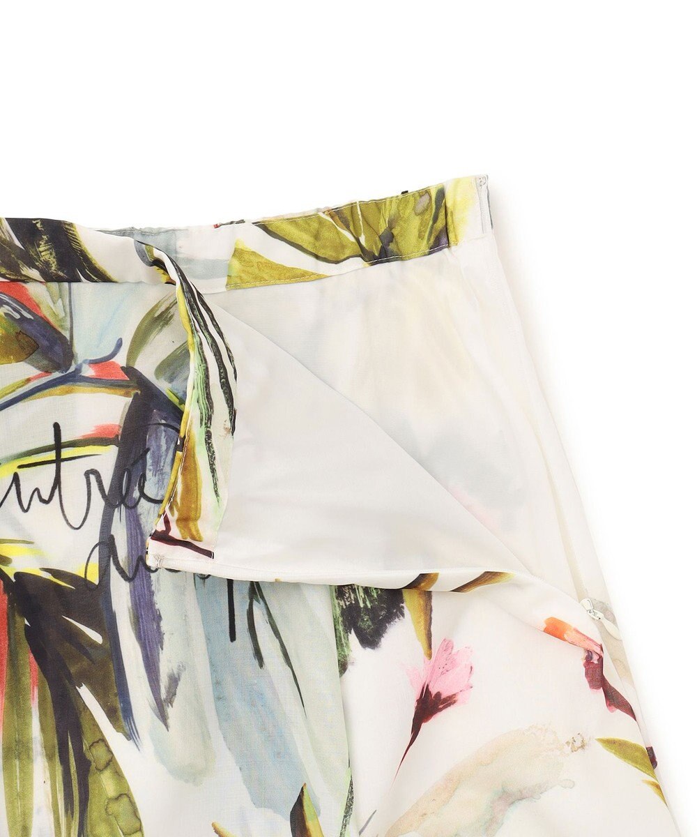 GRACE CONTINENTAL リゾートリーフプリントスカート 