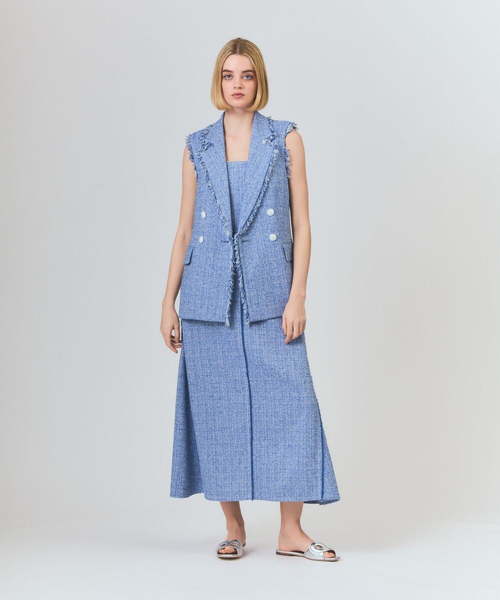 GRACE CONTINENTAL シャンブレーツイードジレ