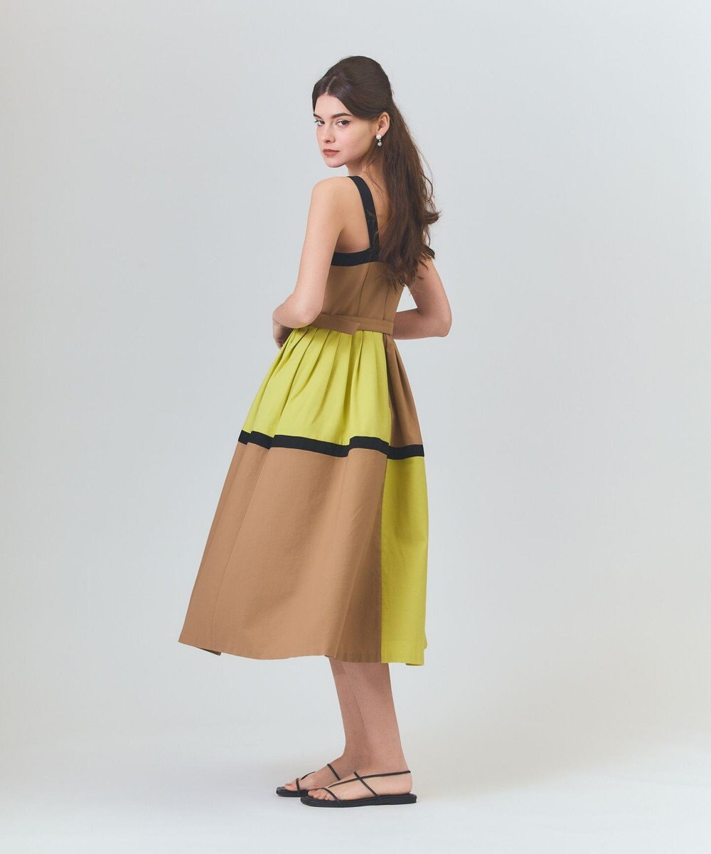 GRACE CONTINENTAL ライン配色キャミドレス 