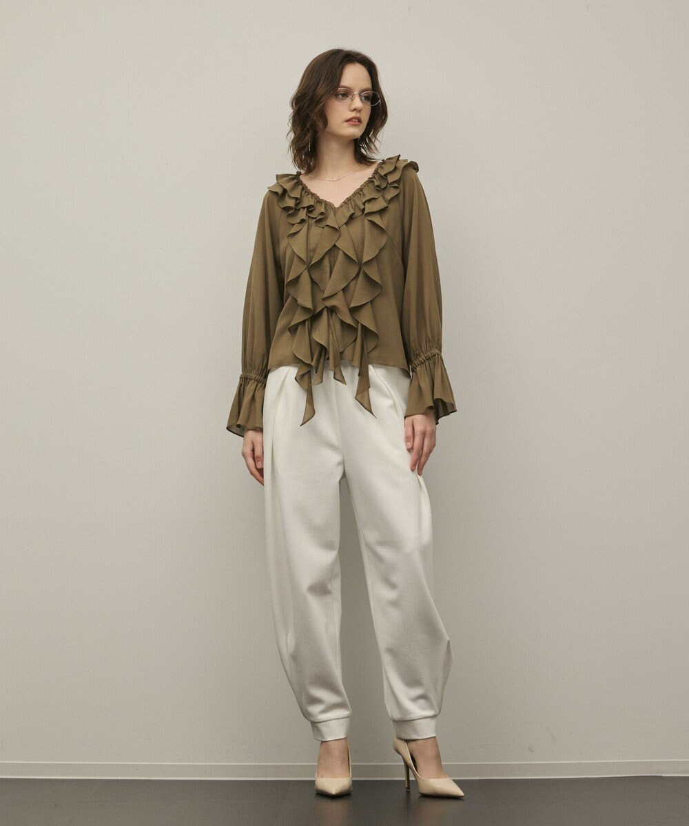 GRACE CONTINENTAL フリルブラウス 