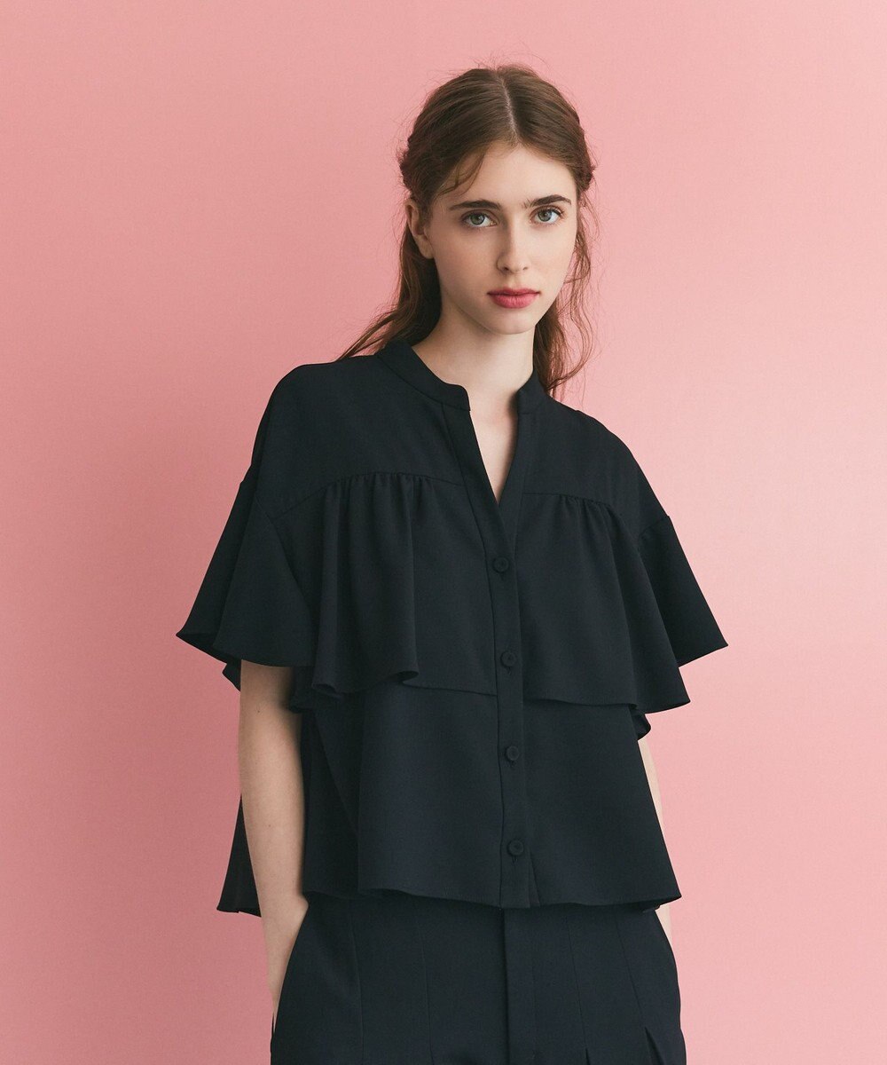 GRACE CONTINENTAL ラッフルレイヤードブラウス 