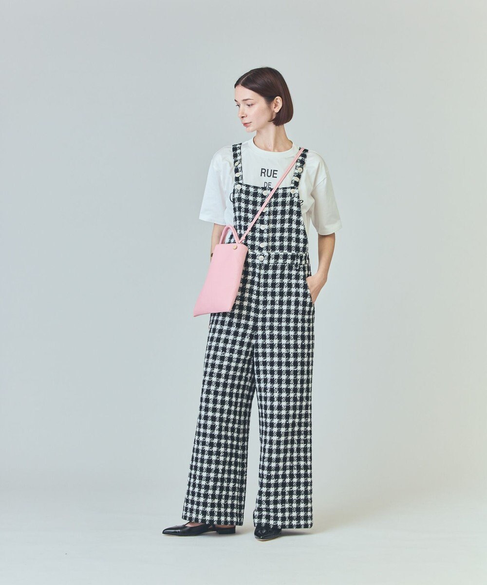 GRACE CONTINENTAL チェックツイードサロペット 