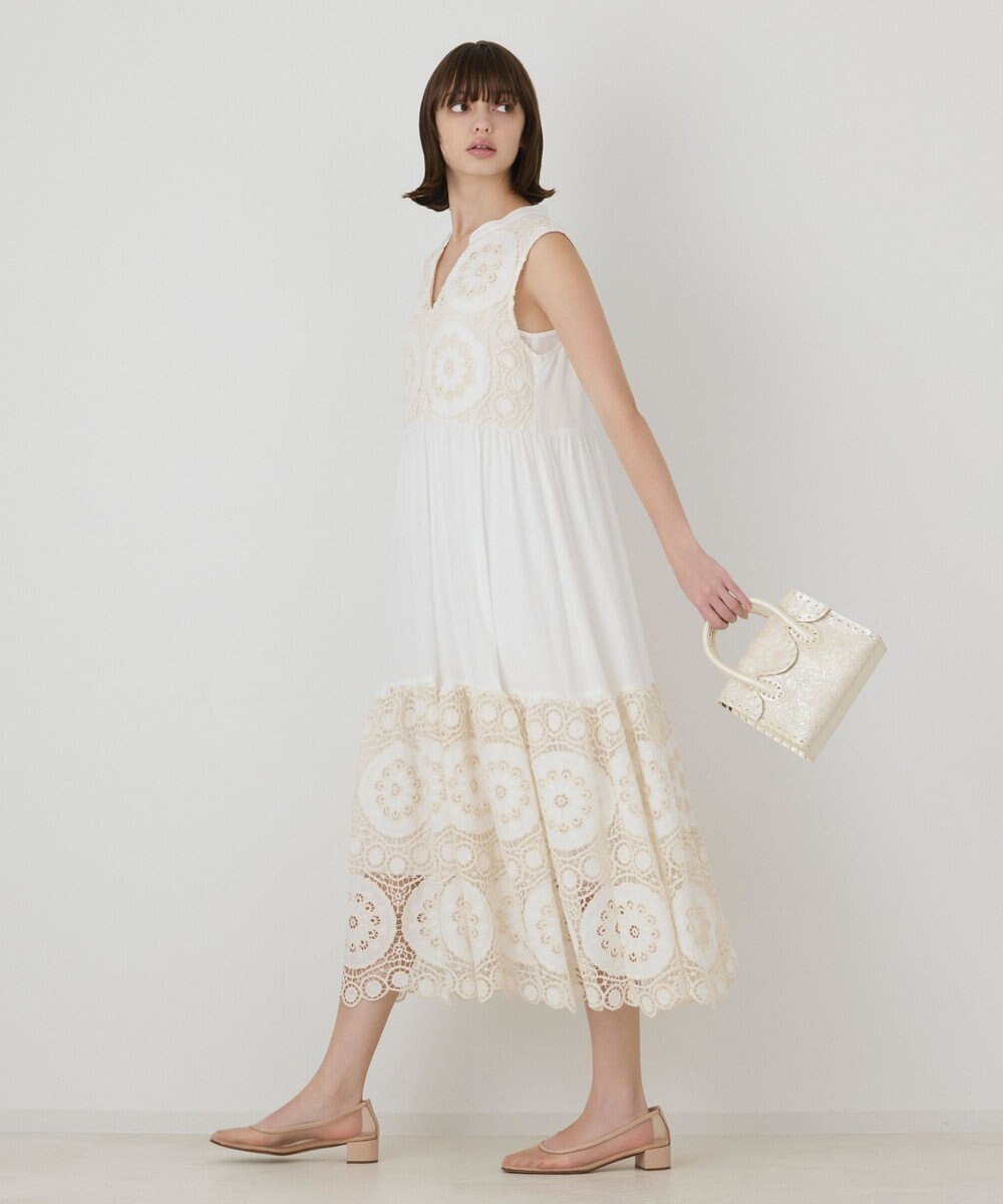 GRACE CONTINENTAL エンブロイダリーワンピース 