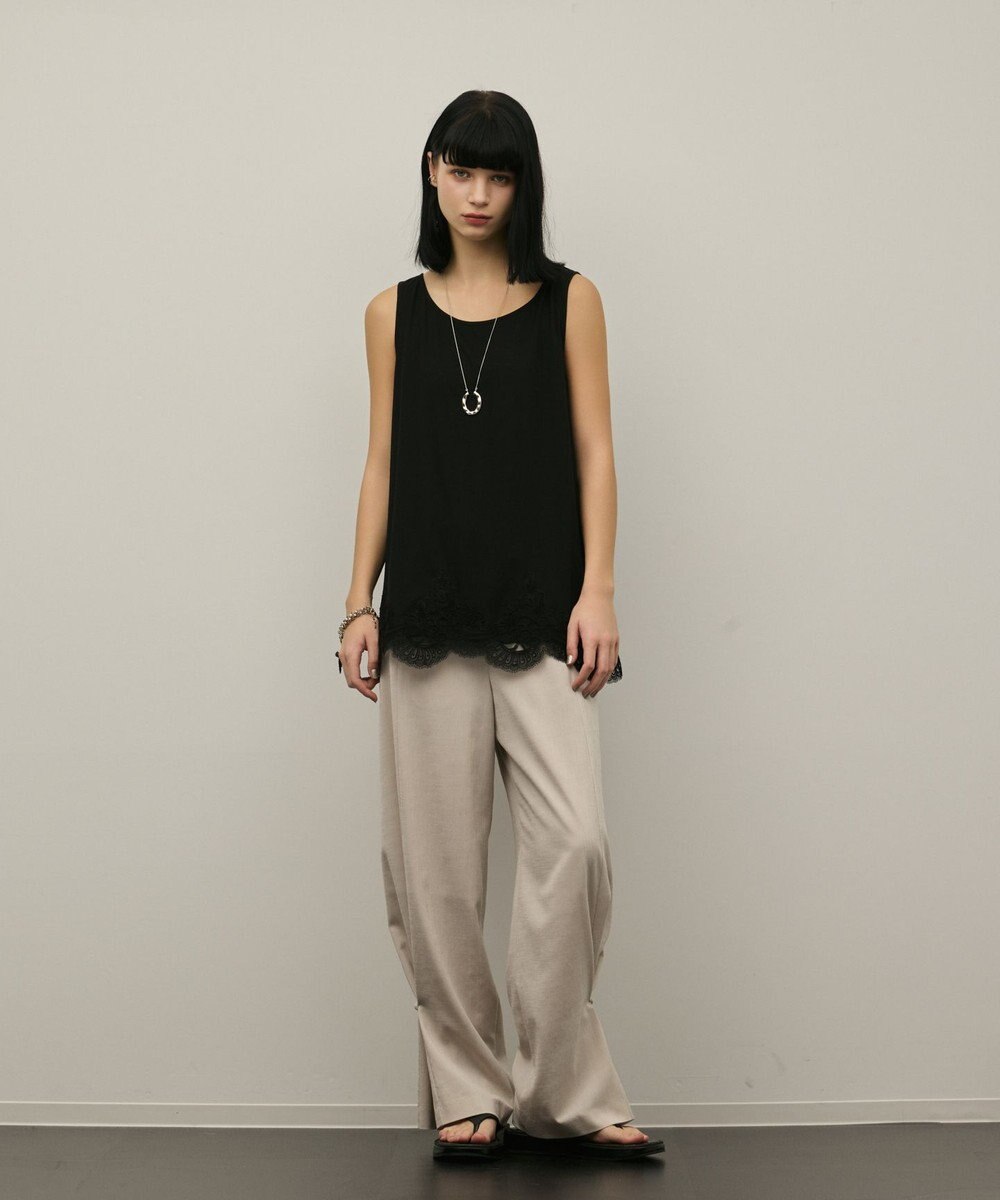 GRACE CONTINENTAL トリアセサイドラインパンツ 