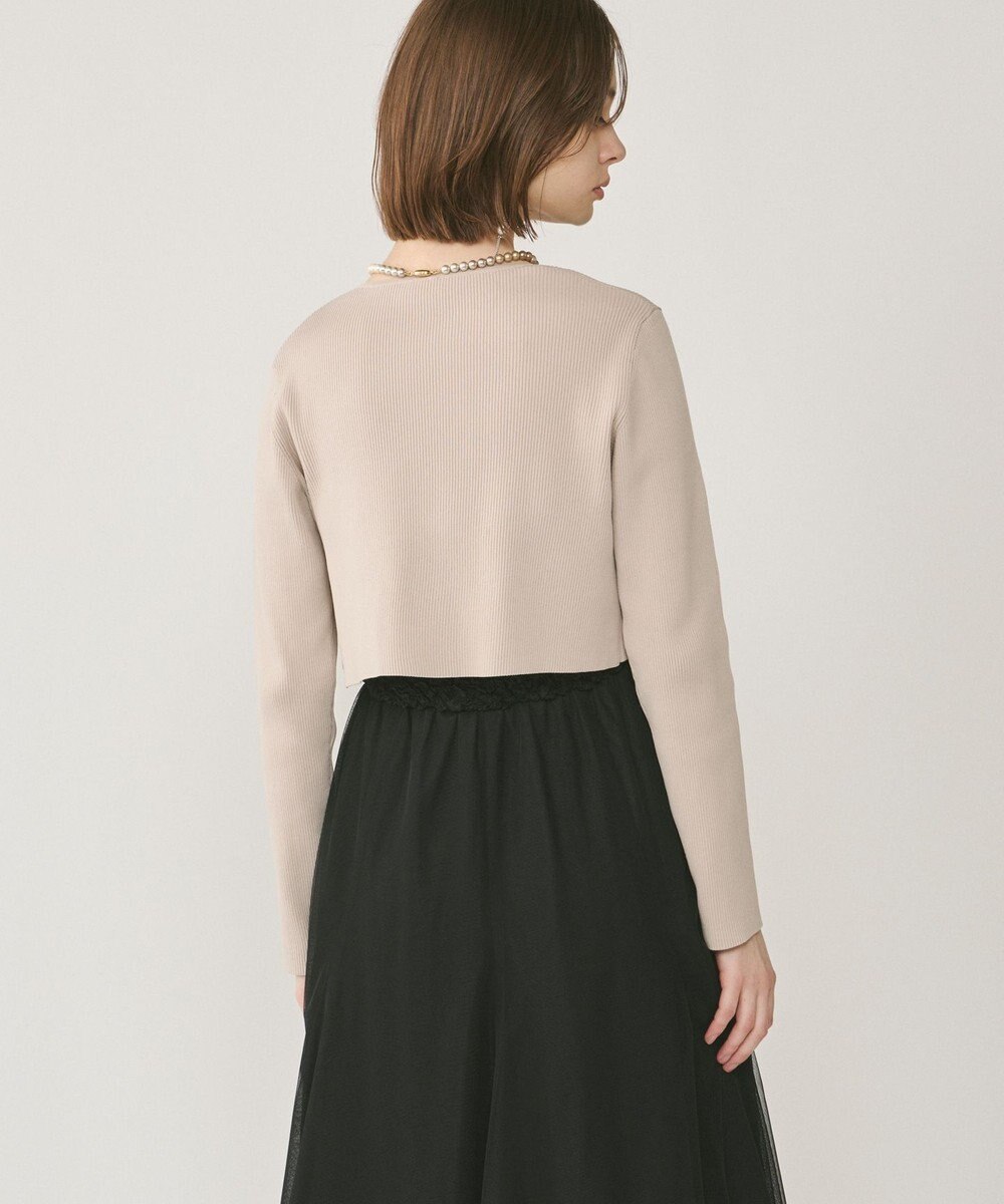 GRACE CONTINENTAL ショートリブニットカーディガン