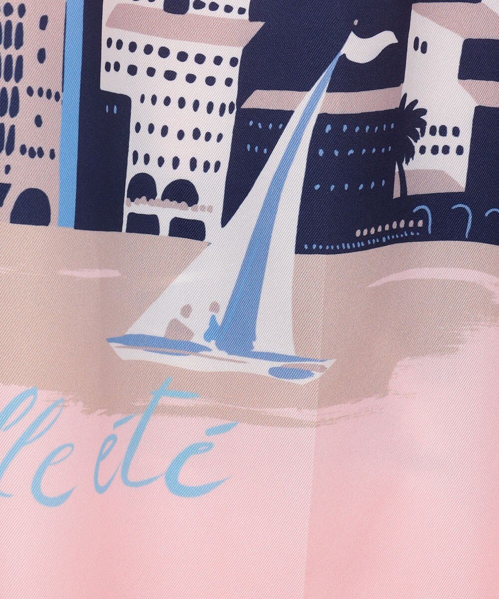 GRACE CONTINENTAL マリンプリントイージーパンツ 