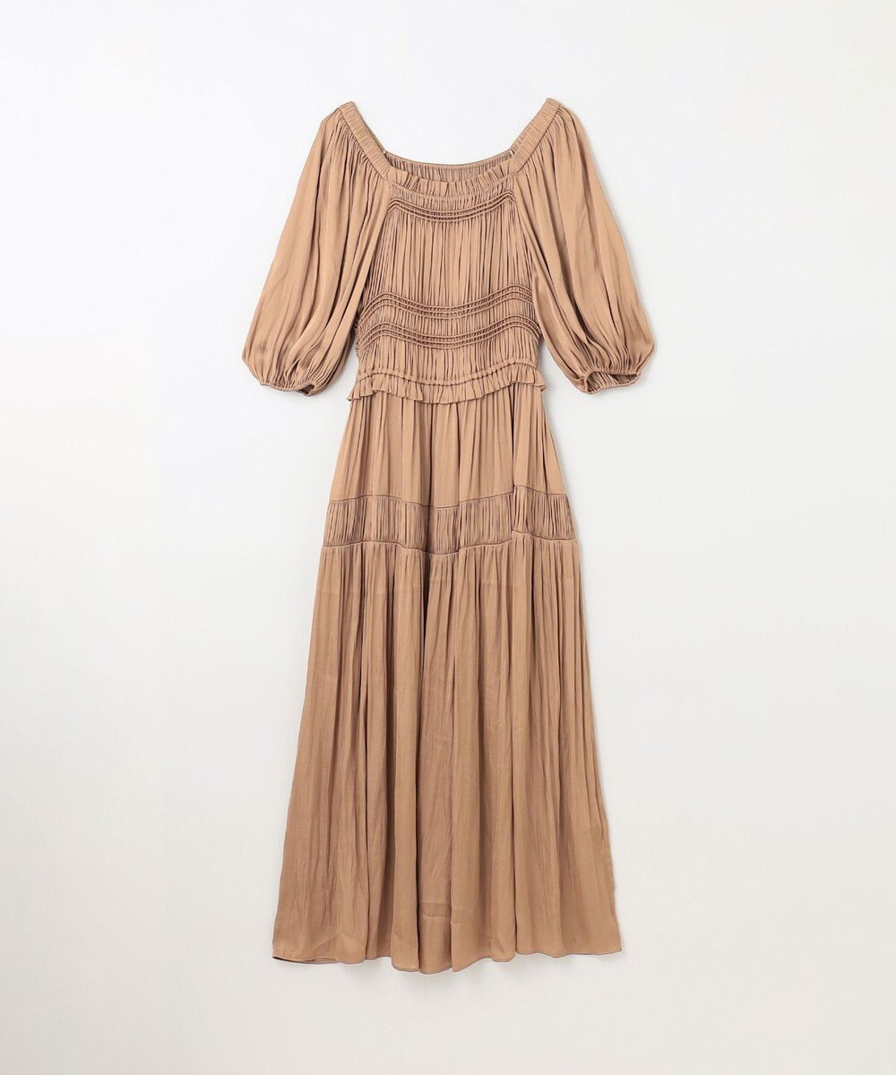 GRACE CONTINENTAL スクエアギャザーワンピース 