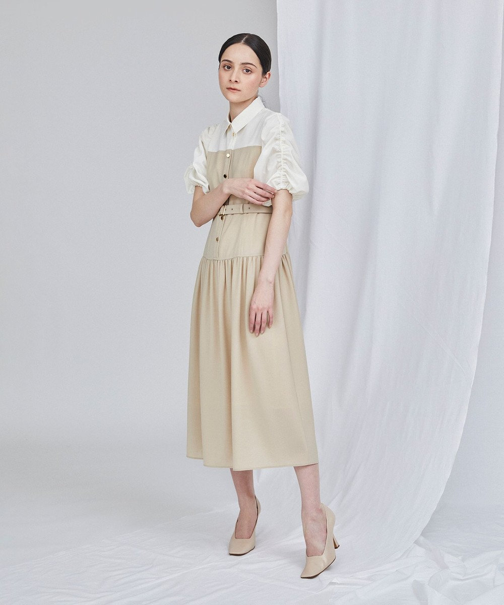 バイカラーシャツワンピース Grace Continental Grace Continental グレースコンチネンタル 通販 バイカラーシャツワンピース Grace Continental Grace Continental グレースコンチネンタル 通販