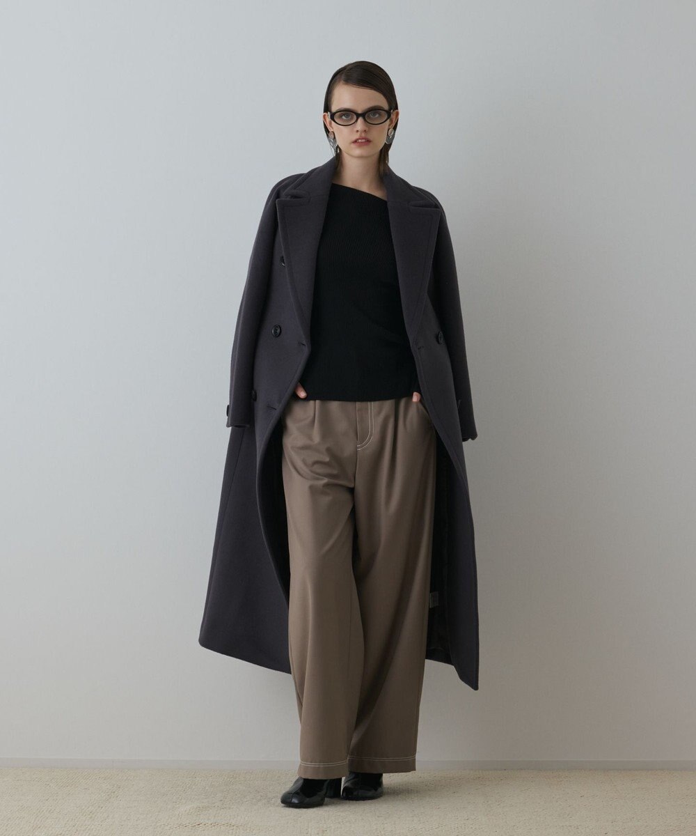 GRACE CONTINENTAL ショートビーバーロングコート 